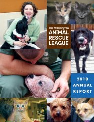 2010 ANNUAL REPORT - Washington Animal Rescue League