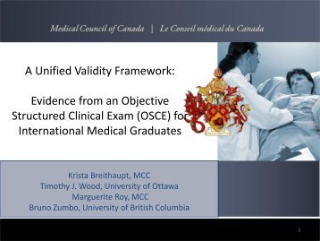 OSCE - Medical Council of Canada