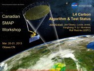 L4 carbon algorithm and test status (J.Kimball) - SMAP - NASA