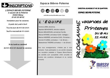 Programme PÃ¢ques 2011 II.pub - Massy