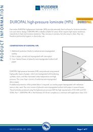 DUROPAL high-pressure laminate (HPL) - industrie.pfleiderer.com