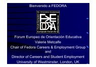 Bienvenido a FEDORA Forum Europeo de ... - UGR Empleo 2.0