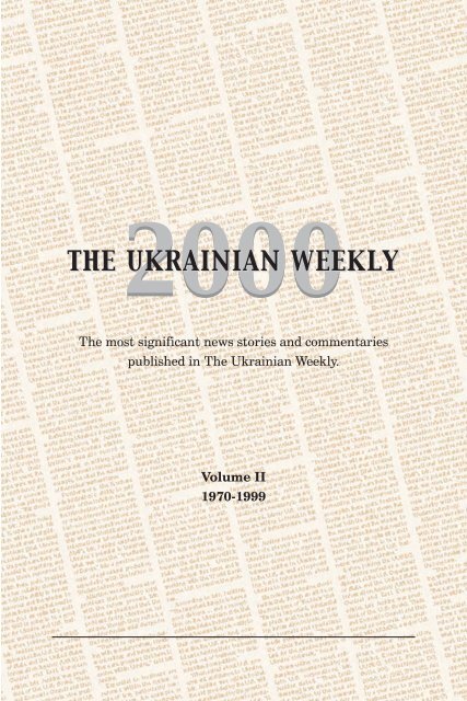 The Ukrainian Weekly 2000