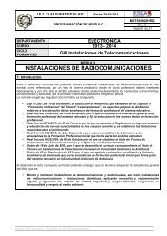 instalaciones de radiocomunicaciones - IES Las Fuentezuelas