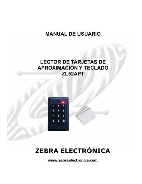 MANUAL LECTOR ZL52APT.pdf - Zebra Electronica