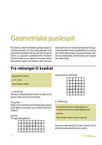 Geometriske puslespill