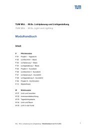 Modulhandbuch (de) - Lehrstuhl Raumkunst und Lichtgestaltung