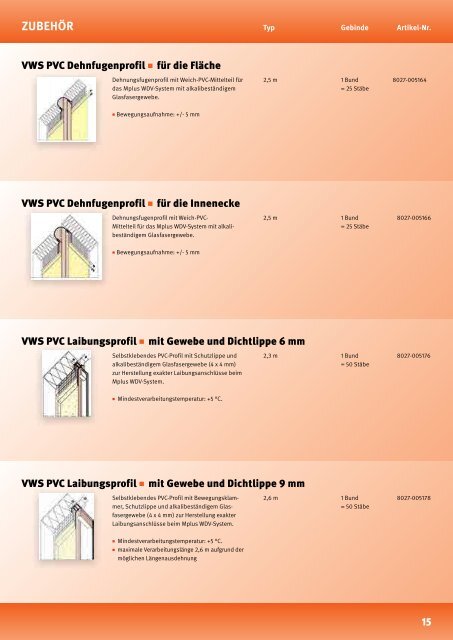 Lieferprogramm WDVS - Farben Schultze