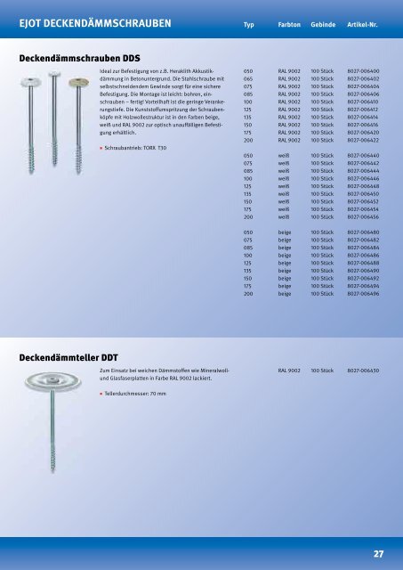 Lieferprogramm WDVS - Farben Schultze