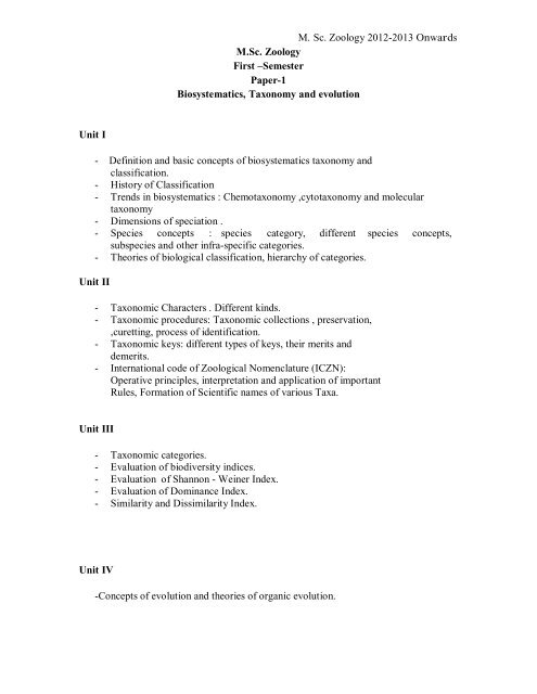 msc-zoology