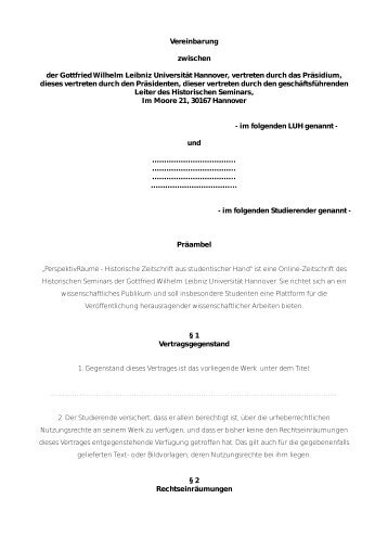 Autorenvertrag PerspektivRäume - Muster (OpenOffice)