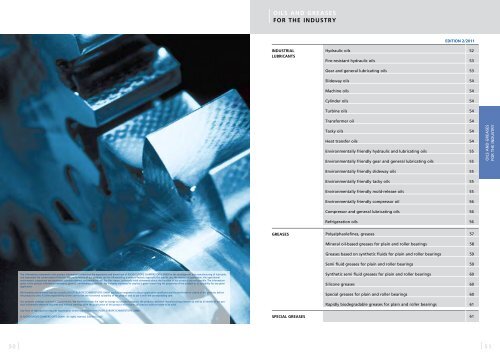 Lubricants product program 2/2011 - Fuchs Europe Schmierstoffe ...