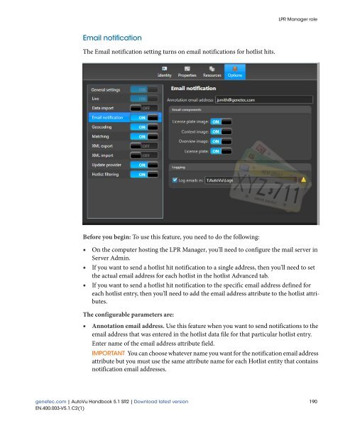 AutoVu Handbook 5.1 SR2 - Genetec