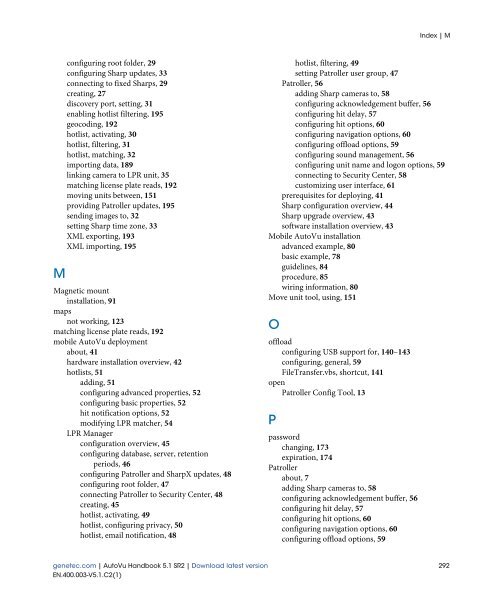 AutoVu Handbook 5.1 SR2 - Genetec