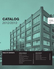 current catalog - Cornish College of the Arts