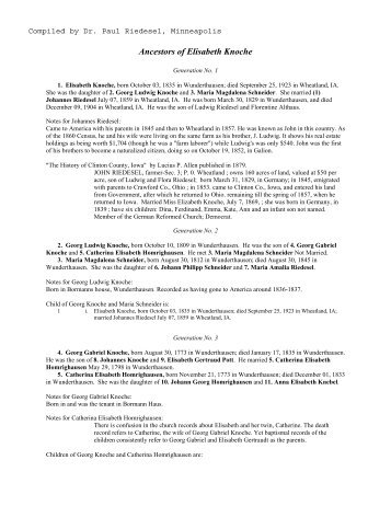 ancestry report pdf riedesel family history and genealogy