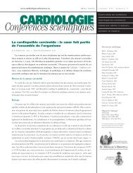 La cardiopathie carcinoÃ¯de - Cardiologie - ConfÃ©rences scientifiques