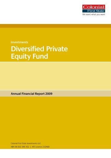 Diversified Private Equity Fund - Colonial First State