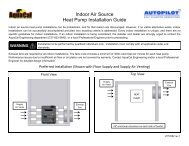 Indoor Air Source Heat Pump Installation Guide - AquaCal