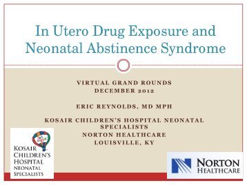 Neonatal Abstinence Syndrome PDF Version of Slides
