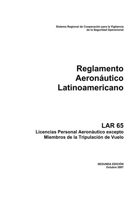 LAR 65 - ICAO