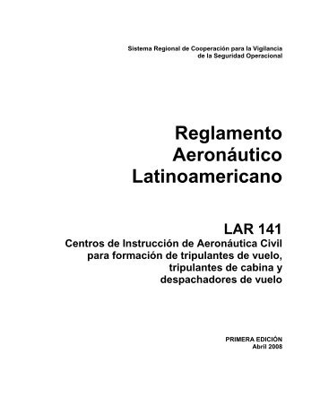 CarÃ¡tula LAR 141 - ICAO