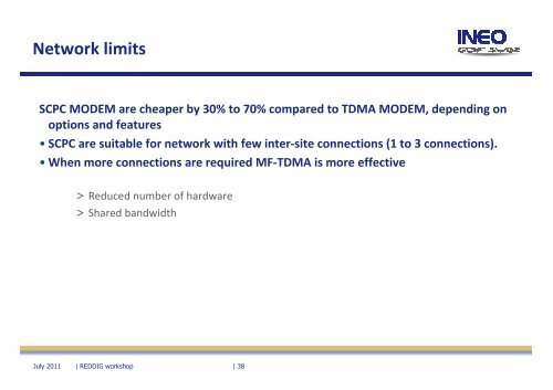 New trends in satellite communication network - INEO - ICAO