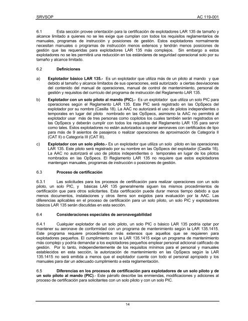 CIRCULAR DE ASESORAMIENTO - ICAO