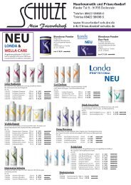 LONDA & WELLA CARE NEU - Mein Friseurbedarf Schulze