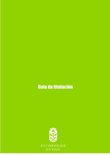 Guía da titulación - Universidade da Coruña