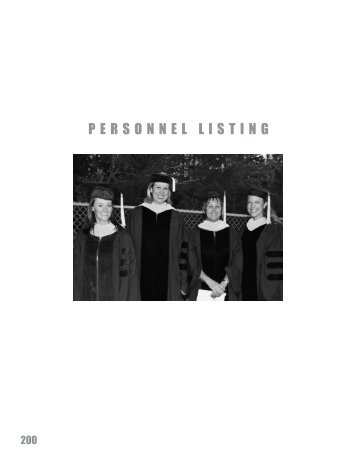 PERSONNEL LISTING - Northwest Florida State College