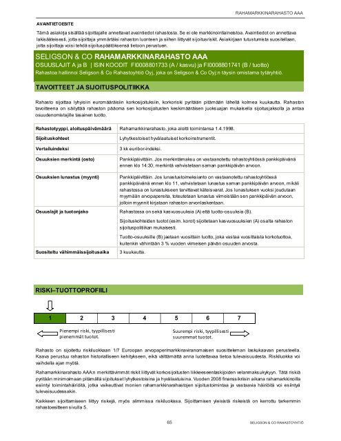 Rahastoesite 1.9.2012 - Seligson & Co