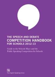 Speech and Debate Competition Handbook for Schools