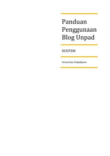 Panduan Penggunaan Blog Unpad - Blogs Unpad - Universitas ...