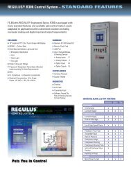 REGULUSÂ® R300 Control System â STANDARD ... - FS-Elliott