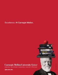 Undergraduate Bulletin - Carnegie Mellon University in Qatar