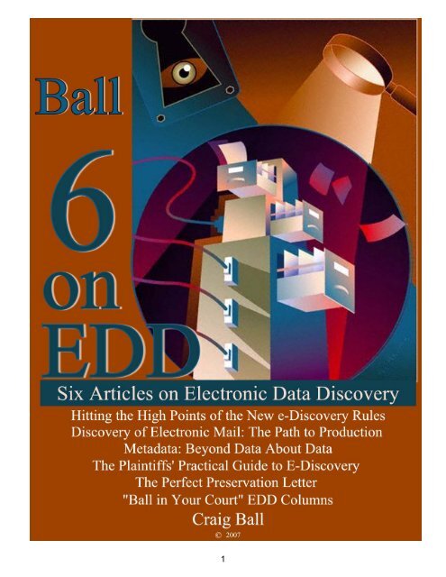 Six Articles on Electronic - Craig Ball