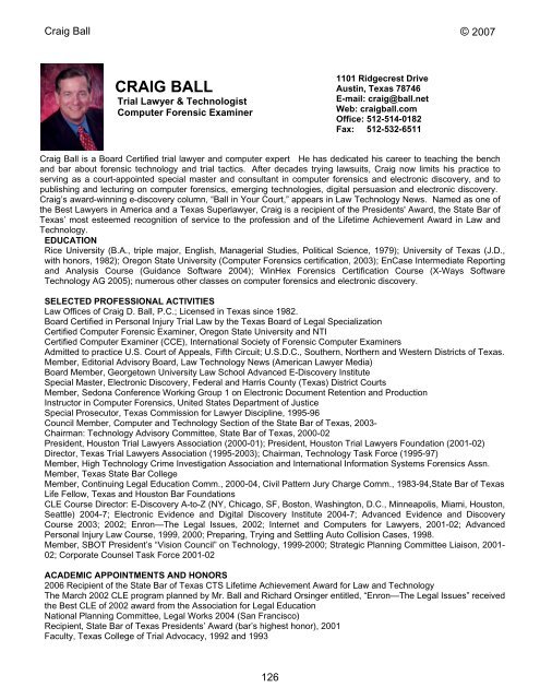 Six Articles on Electronic - Craig Ball