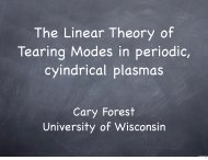 Simple Linear Theory - UCLA Physics & Astronomy