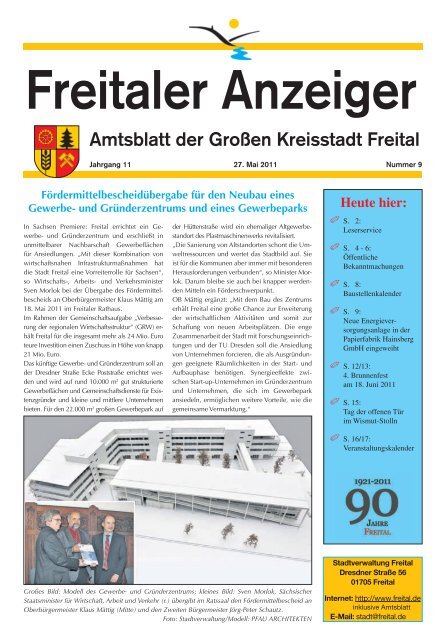 Freitaler Anzeiger Amtsblatt der Großen Kreisstadt Freital