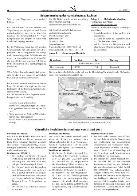 Freitaler Anzeiger Amtsblatt der Großen Kreisstadt Freital