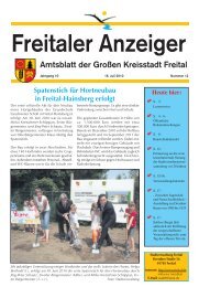Amtsblatt der Großen Kreisstadt Freital