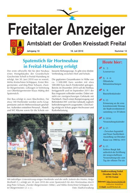 Amtsblatt der Großen Kreisstadt Freital