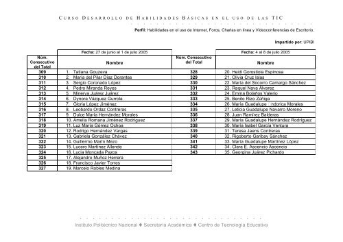 Desarrollo de Habilidades