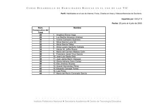 Desarrollo de Habilidades