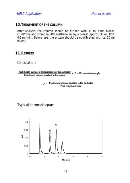 HPLC-Analytik Homocystein - bei Immundiagnostik