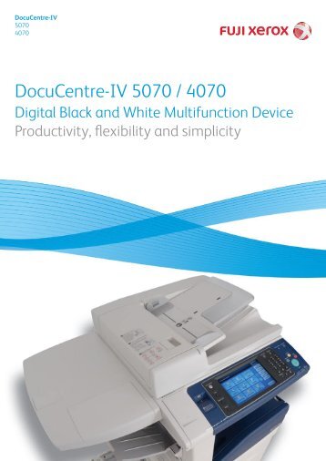 DocuCentre-IV 5070 / 4070 - Fuji Xerox