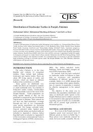 Distribution of Freshwater Turtles in Punjab, Pakistan - the Wildlife of ...