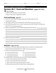 Section 38â1 Food and Nutrition (pages 971â977) - vanellism