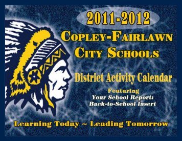 2011-12 District Activity Calendar and Back-to - Copley-Fairlawn ...